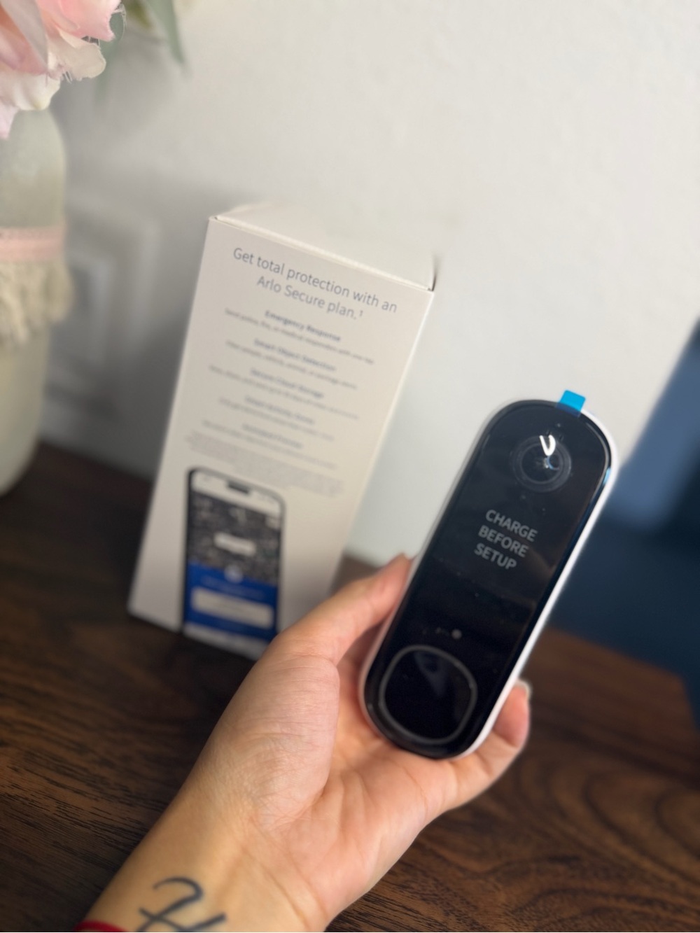 Arlo Video Doorbell (White) - Smart HD Wired Doorbell